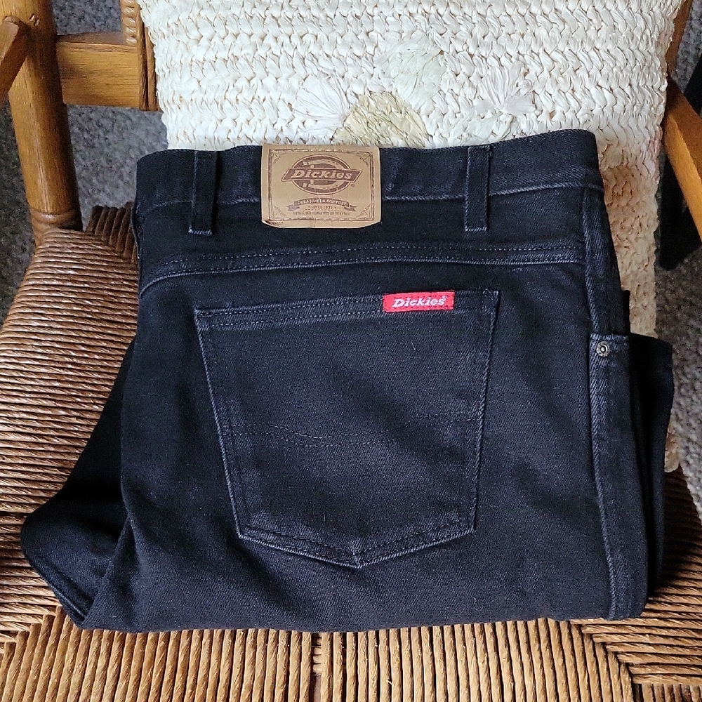 Dickies, black jeans, size 48x 30